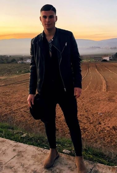 Sergio Aguilera when he started modelling