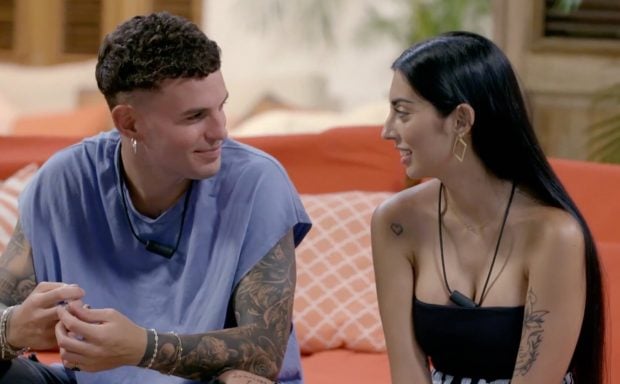 Sergio Aguilera with Marieta Sola (right)