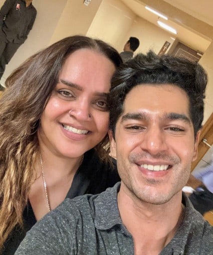 Shaan R Grover with casting director Shanoo Sharma