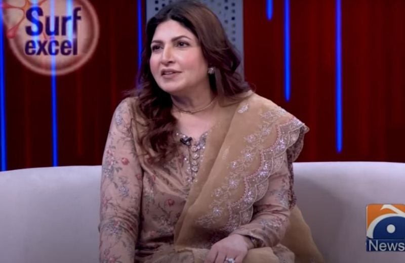 Shagufta Ejaz in the talk show 