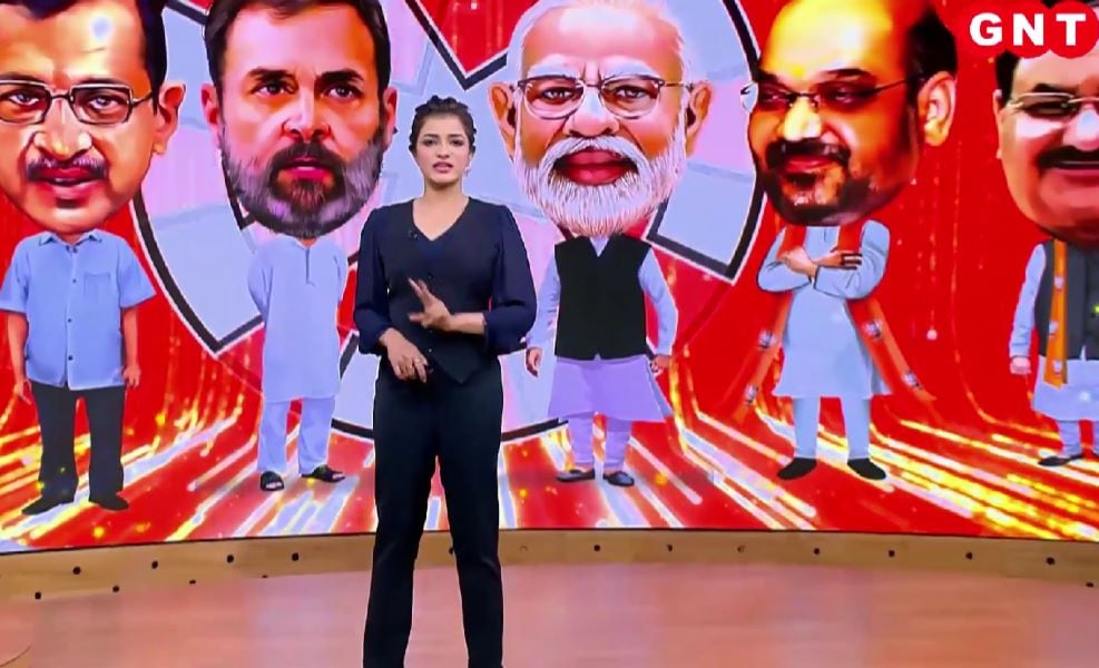 Shagufta Nayyar Dev presenting news on Good News Today