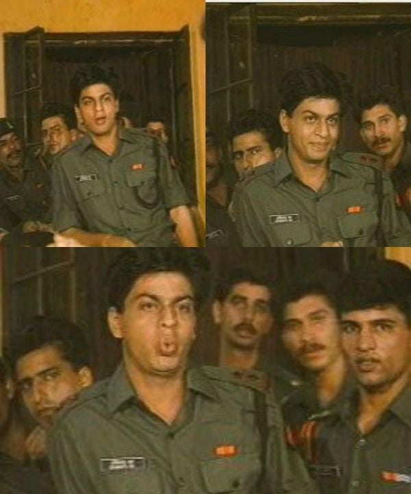 Shah Rukh Khan During His Fauji Days