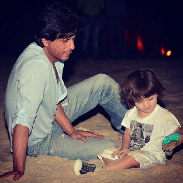 Shah Rukh Khan With His Son AbRam