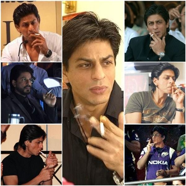 Shah Rukh Khan smoking in public
