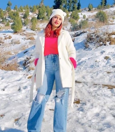 Shahtaj Khan during a trip