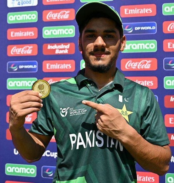 Shahzaib Khan in the 2024 Under-19 World Cup