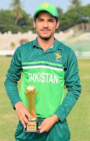 Shahzaib Khan when he scored 174 runs against Bangladesh