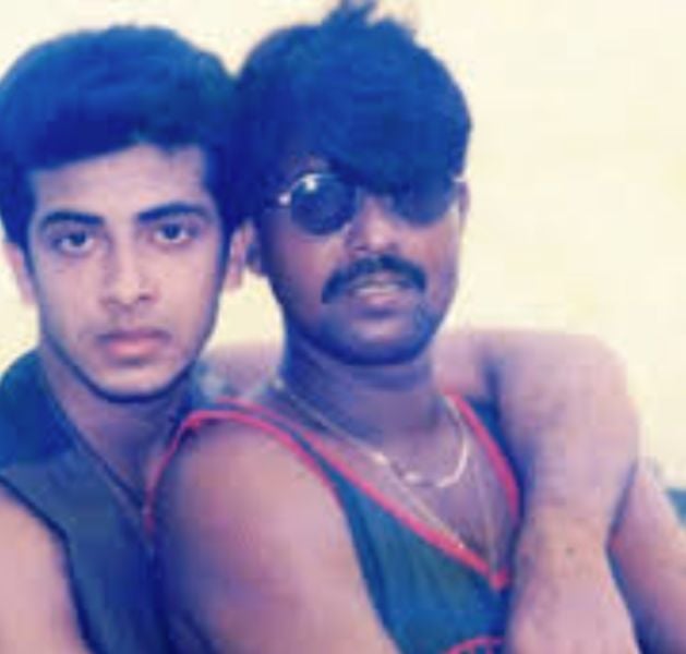 Shakib Khan (left) with Aziz Reza