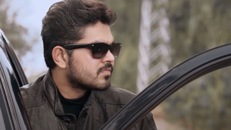 Shakthi Vasudevan in a still from the Tamil film titled 