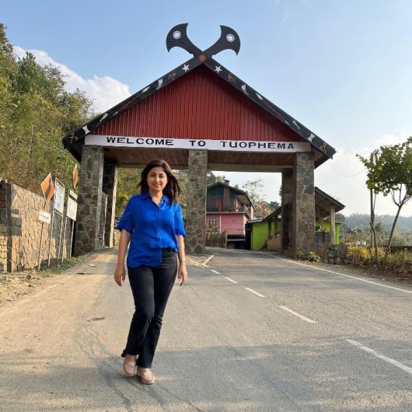 Shalini Kapoor Tiwari in Tuophema, Nagaland