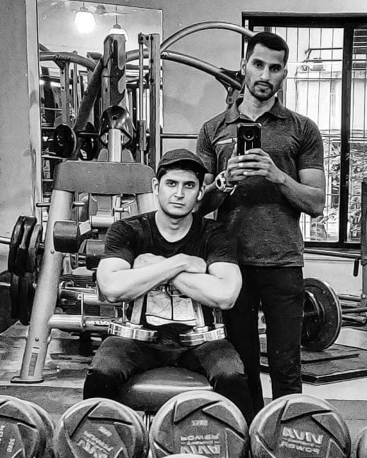 Shalva Kinjawadekar in the gym