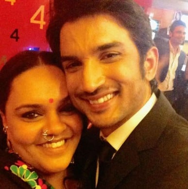 Shanoo Sharma with Sushant Singh Rajput