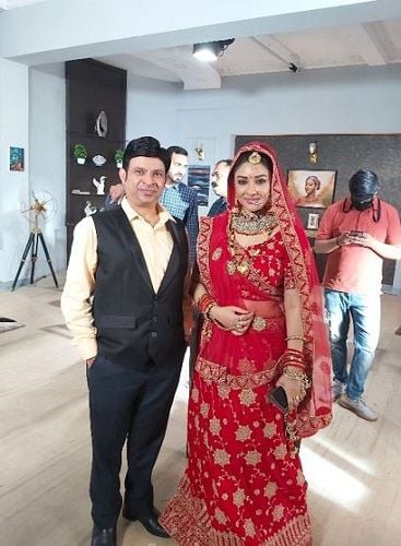 Shantanu Bhamare with actress Payal Ghosh