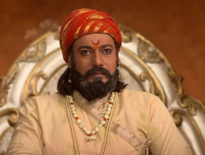 Shantanu S. Moghe in a still from Swarajyarakshak Sambhaji