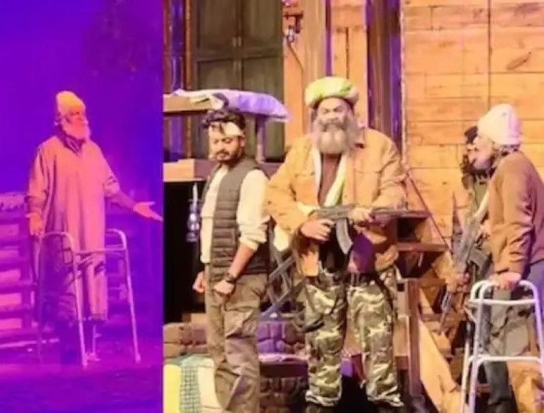 Shantanu S. Moghe performing with the walker