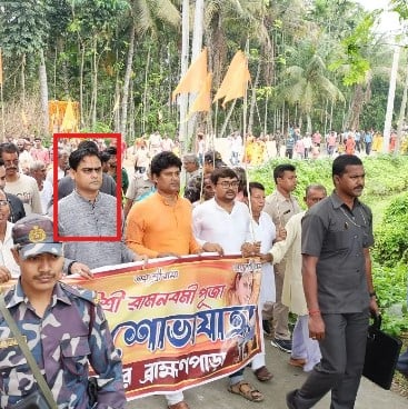 Shantanu Thakur during a political rally