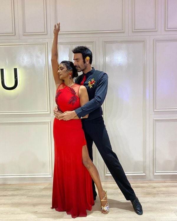 Shantipriya with Sandip Soparrkar