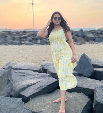 Sharmila Chandrashekar during a trip