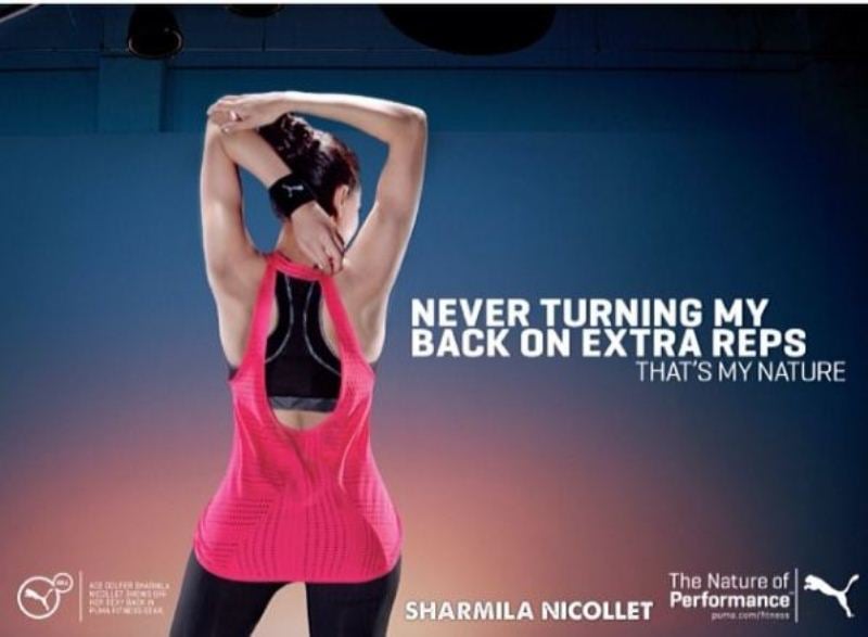Sharmila Nicollet in Puma advertisement