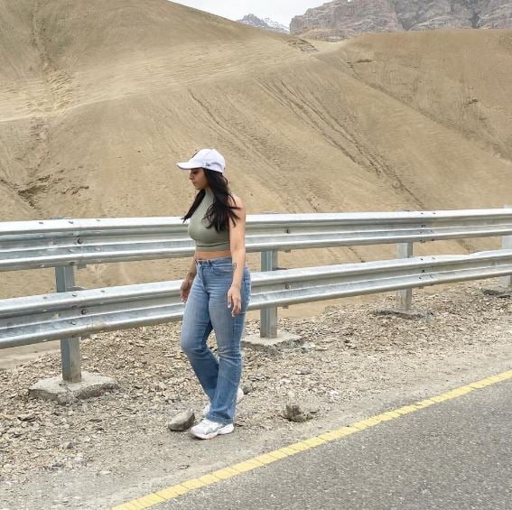 Shazia Samji during her holiday