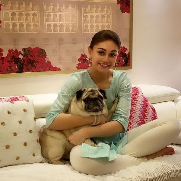 Shefali Jariwala with Her Pug