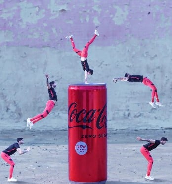 Sheharyar Shahid while promoting Coca Cola in a television commercial