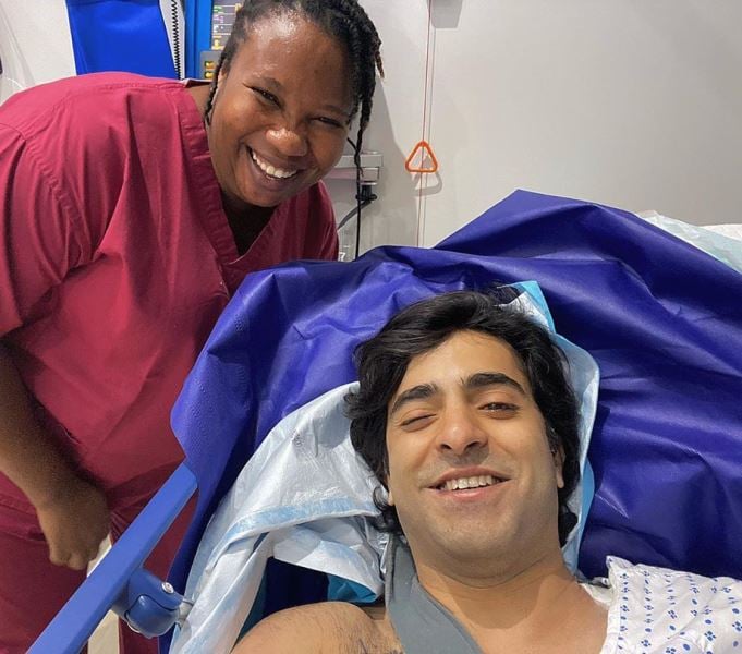 Sheheryar Munawar in a hospital