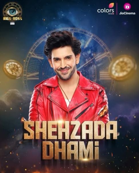 Shehzada Dhami on the poster of Bigg Boss 18