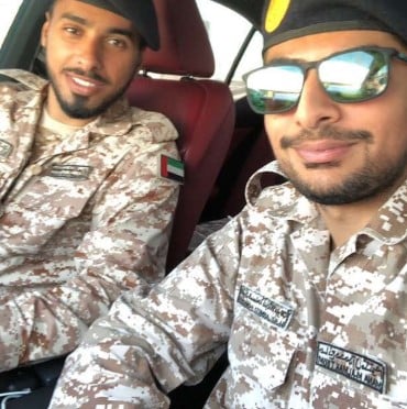 Sheikh Mana while serving in the UAE Armed Forces-National Service