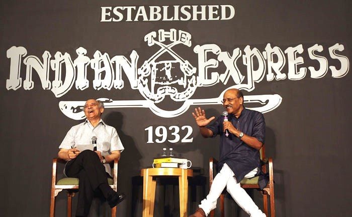 Shekhar Gupta With Arun Shourie