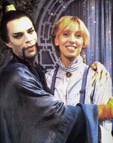 Shelley Duvall on the sets of Faerie Tale Theatre