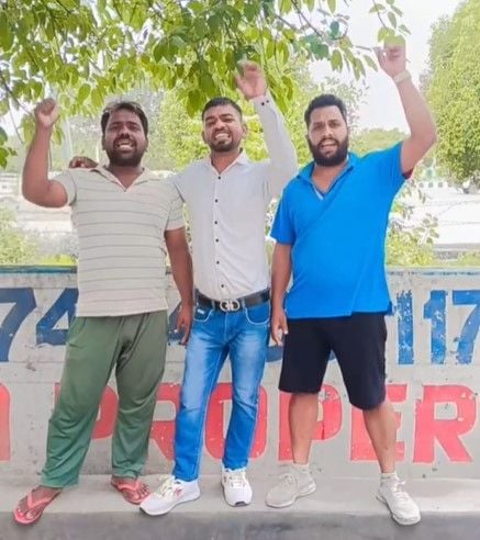 Sherpal Bairagi (aka Sher), Pintu Bairagi (aka Cheeta), and Devpal Bairagi (aka Jaadu) (left to right)