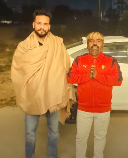 Sherpal Bairagi with Elvish Yadav (left)