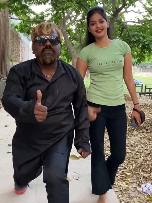 Sherpal Bairagi with Khusboo Bairagi (aka Sherni)