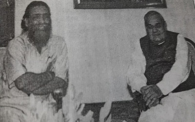 Shibu Soren with Prime Minister Atal Bihari Vajpayee