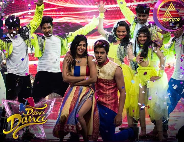 Shilpa Manjunath with her dance partner on reality tv show DANCE DANCE
