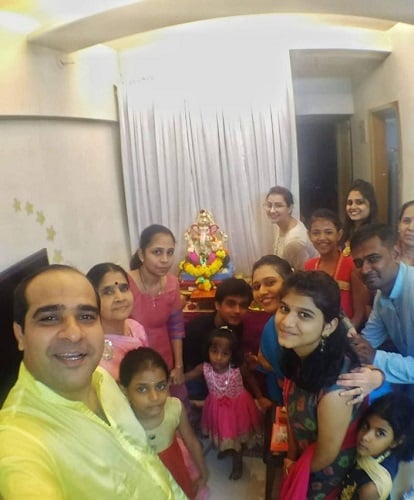 Shilpa Shinde during Ganesh Chaturthi