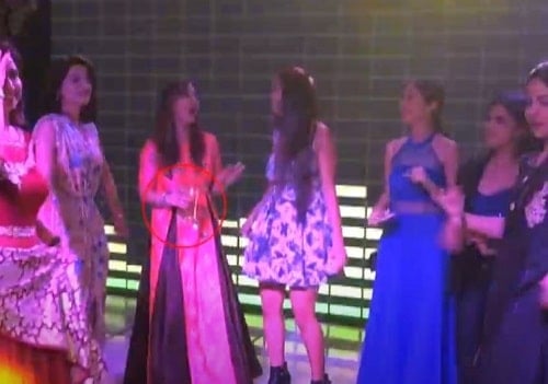 Shilpa Shinde holding a glass of alcohol