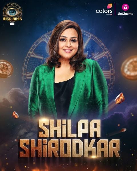 Shilpa Shirodkar on the poster of Bigg Boss 18