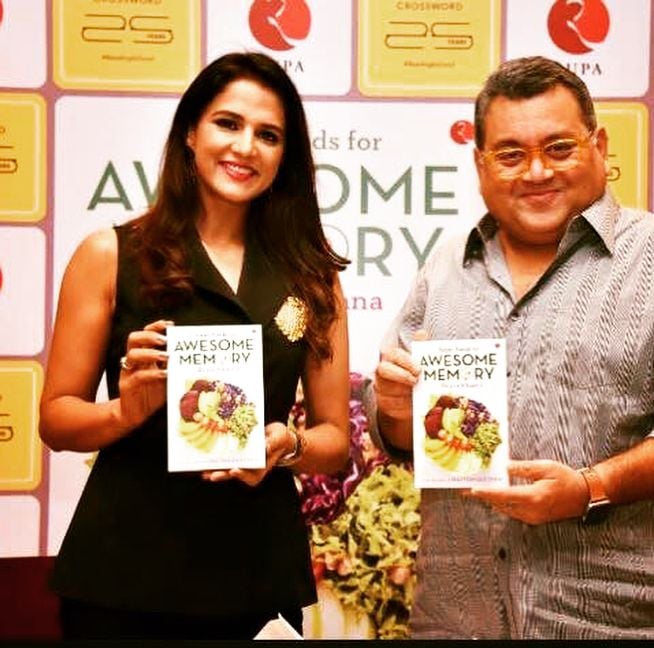 Shipra Khanna on launching her book "Super Foods for Awesome Memory"
