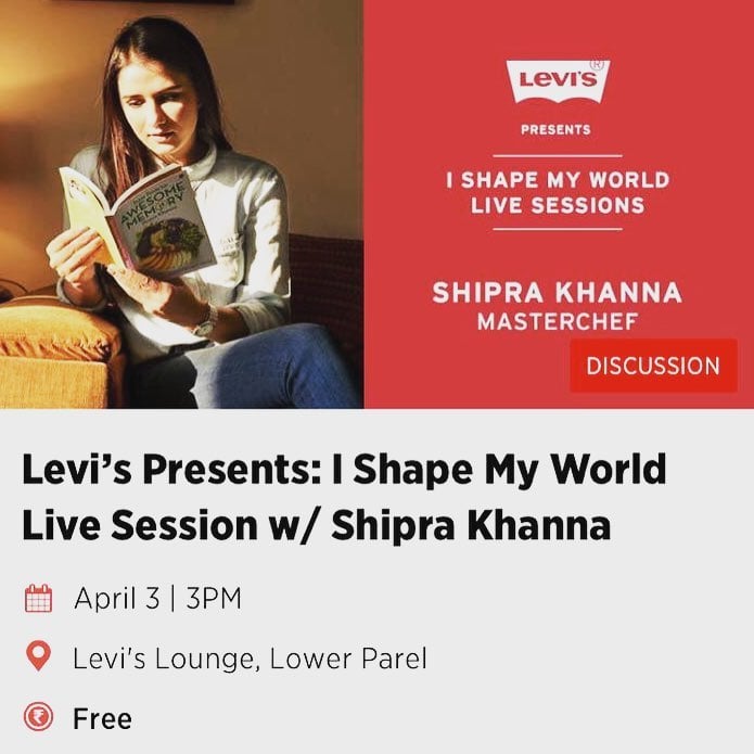 Shipra Khanna on live session with Levi