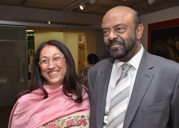Shiv Nadar and Kiran Nadar