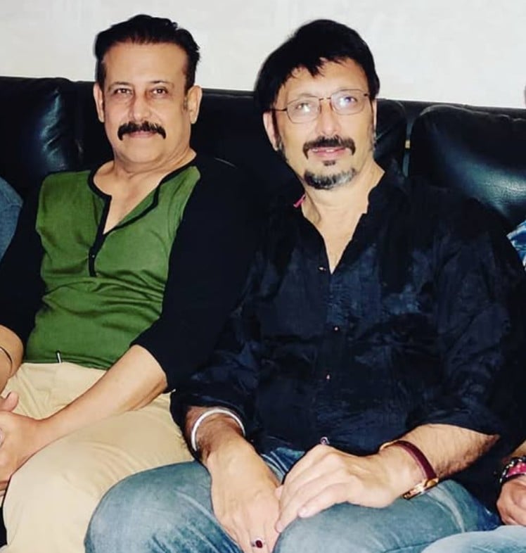 Shiva Rindani with film actor Adi Irani