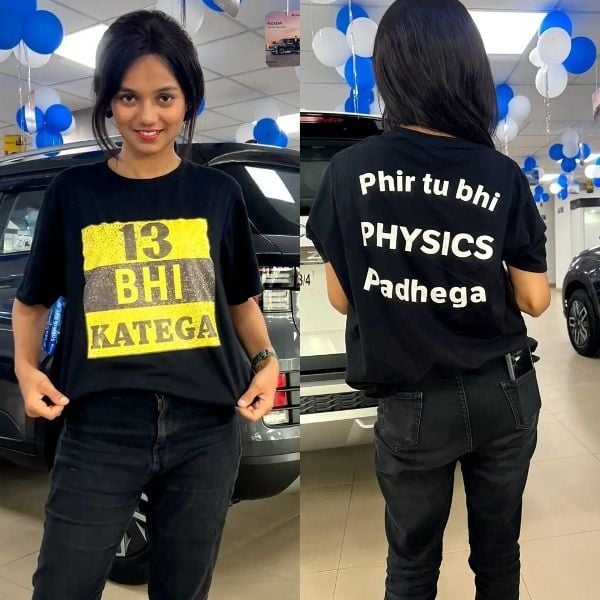 Shivani Dubey wearing Alakh Dubey