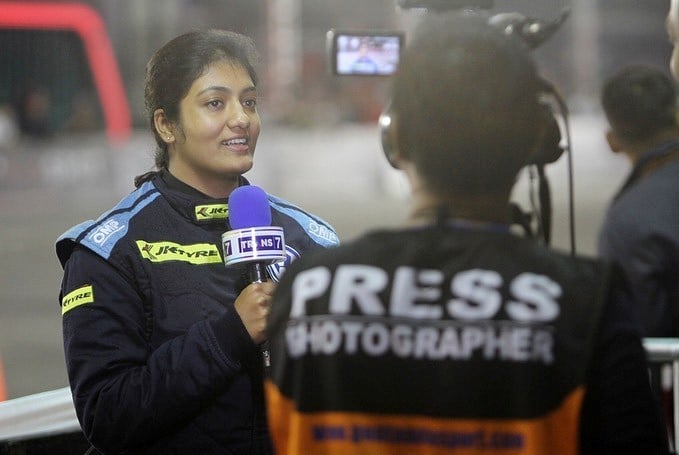 Shivani Pruthvi during an advertisement