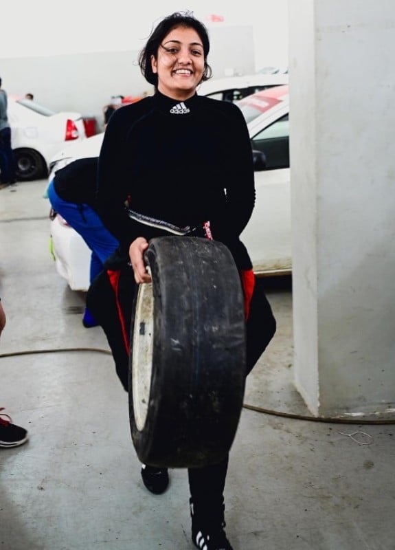 Shivani Pruthvi during her early racing days