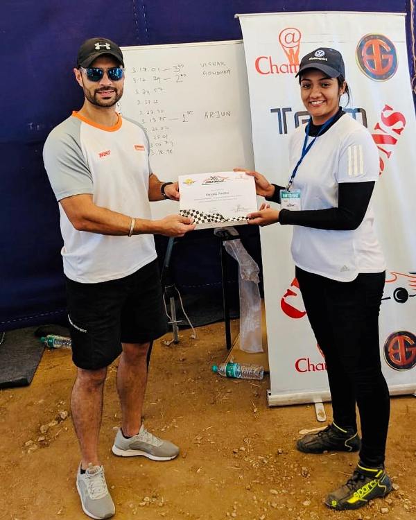 Shivani Pruthvi with Gaurav Gill (left)