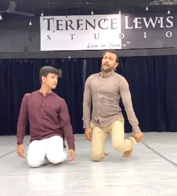 Shivanshu Soni dancing with Terence Lewis