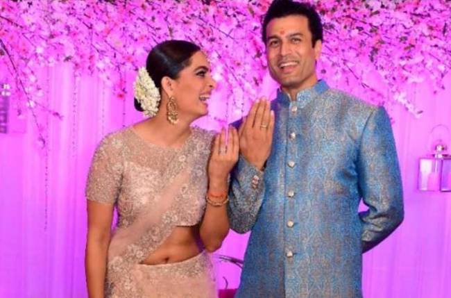 Shivendraa Om Saainiyol with his fiancee