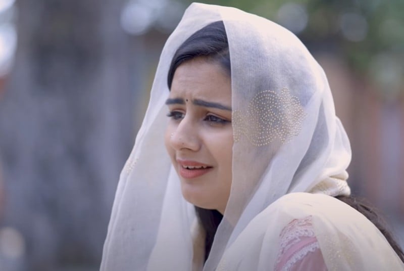 Shivika Pathak in a still from the Hindi language short film Sanskriti (2022)